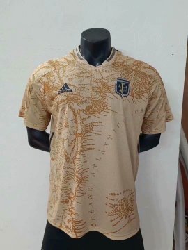 2021-22 Argentina Gold Anniversary Men‘s Football Jersey Shirts
