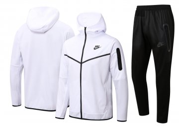 NIKE 2022 Hoodie White Soccer Training Suit Jacket + Pants Men's
