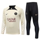 PSG 2023-24 Cream Soccer Training Suit Men's