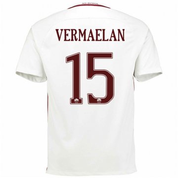2016-17 Roma Away White Football Jersey Shirts Vermaelan #15