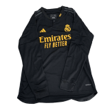 #Long Sleeve Real Madrid 2023-24 Third Away Soccer Jerseys Men's
