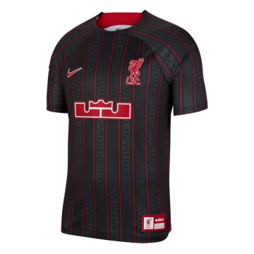 #Special Edition Liverpool X Lebron James 2023-24 Anthracite/Gym Red Soccer Jerseys Men's