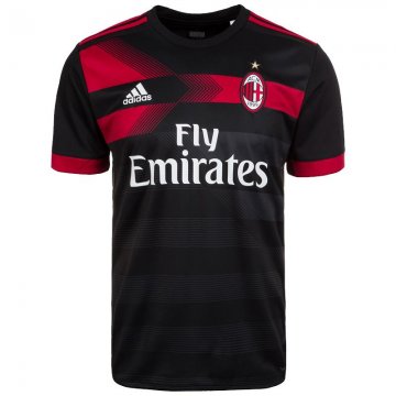 2017-18 AC Milan Third Black Football Jersey Shirts Personalized