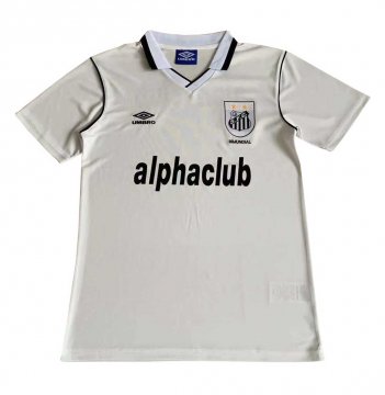 2001 Santos FC Retro Home Football Jersey Shirts Men's