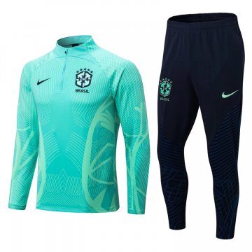Brazil 2022 Green 3D Soccer Training Suit Men's
