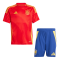 Spain 2024 Home EURO Soccer Jerseys + Short Kid's