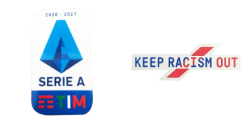 2020-21 Italian Serie A Badge & Keep Racism Out Badge