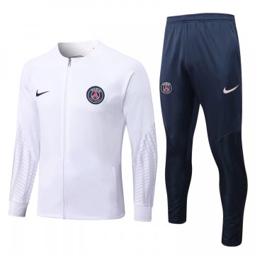 PSG x Jordan 2022-23 White Soccer Training Suit Jacket + Pants Men's