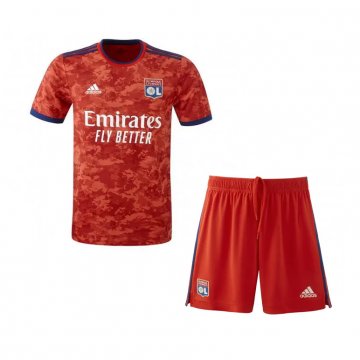 Olympique Lyonnais 2021-22 Away Football Kit (Shirt + Shorts) Kid's