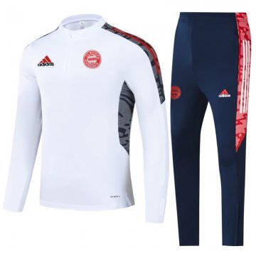 Bayern Munich 2021-22 White Soccer Training Suit Men's