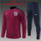 England 2024 Burgundy Soccer Training Suit Kid's