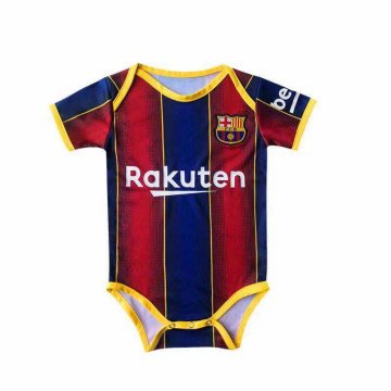 2020-21 Barcelona Home Blue&Red Stripes Baby Infant Football Suit