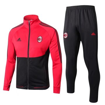 2017-18 AC Milan Red&Black Training Suit Jacket&Pants