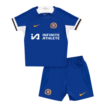 Chelsea 2023-24 Home Soccer Jerseys + Short Kid's