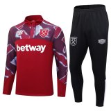 West Ham United 2023-24 Wine Soccer Training Suit Men's
