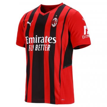 AC Milan 2021-22 Home Men's Soccer Jerseys