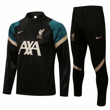 Liverpool 2021-22 Black GB Soccer Training Suit Men's