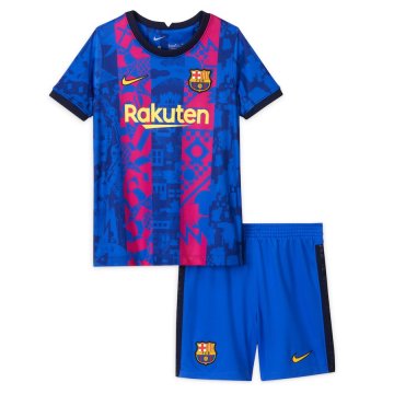 Barcelona 2021-22 Third Soccer Jerseys + Shorts Kid's