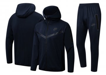 NIKE 2022 Hoodie Royal Soccer Training Suit Jacket + Pants Men's