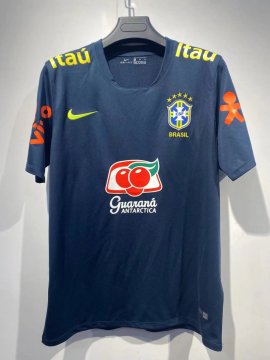 Brazil 2022 Navy Soccer Training Jerseys Men's