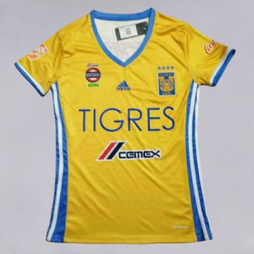 Tigres Women Home Yellow Football Jersey Shirts 2016-17