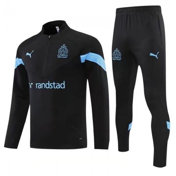 Olympique Marseille 2022-23 Black Soccer Training Suit Men's