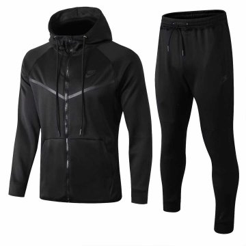 2019-20 NIKE Hoodie Black Men's Football Training Suit(Jacket + Pants)