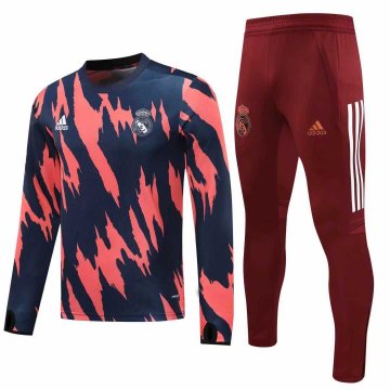 2020-21 Real Madrid Navy - Pink Men's Football Training Suit