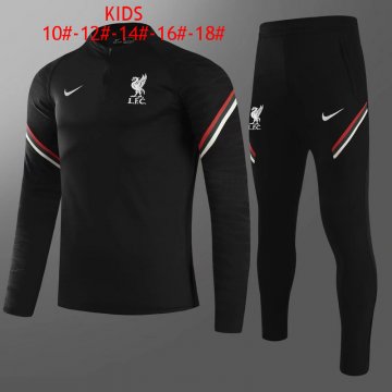 Liverpool 2021-22 Black Soccer Traning Suit Kid's