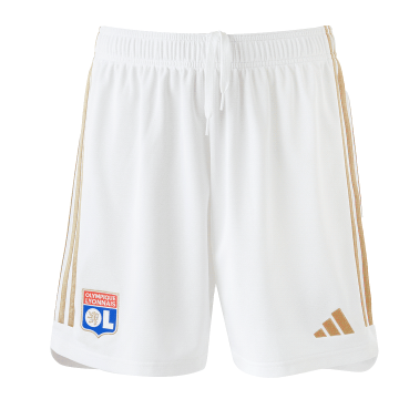 Olympique Lyonnais 2023/24 Home Soccer Shorts Men's