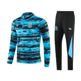 Al Nassr 2023-24 Blue Soccer Zipper Sweatshirt + Pants Children's