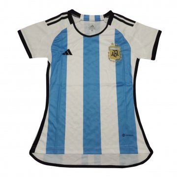 Argentina 2022 World Cup Home Soccer Jerseys Women's