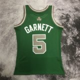 #GARNETT #5 Boston Celtics 2007-2008 Kelly Green Mitchell & Ness Hardwood Classics Jersey Men's