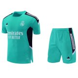 Real Madrid 2021-22 Green II Soccer Jerseys + Short Set Men's