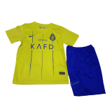 Al Nassr Home Soccer Jerseys + Short Kid's 2023/24