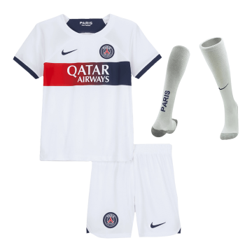 PSG 2023/24 Away Soccer Jerseys + Short + Socks Kid's