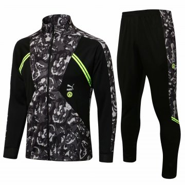 Borussia Dortmund 2021-22 Black II Soccer Training Suit Jacket + Pants Men's