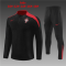 Portugal 2024 Black Soccer Training Suit Kid's
