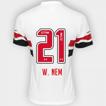 2016-17 Sao Paulo Home White Football Jersey Shirts W. Nem #21
