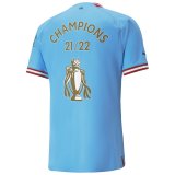 #Champions 21/22 Manchester City 2022-23 Home Soccer Jerseys Men's