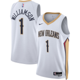 Zion Williamson #1 New Orleans Pelicans 2022-23 White Jerseys - Association Edition Men's