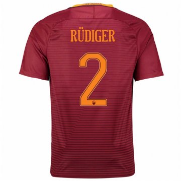 2016-17 Roma Home Red Football Jersey Shirts R