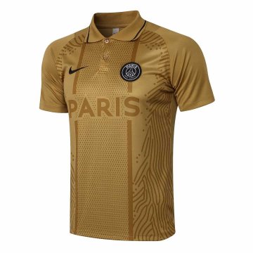 2021-22 PSG Gold Football Polo Shirt Men's