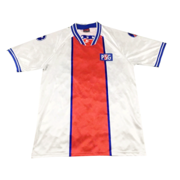 94/95 PSG Away White Retro Football Jersey Shirts Men