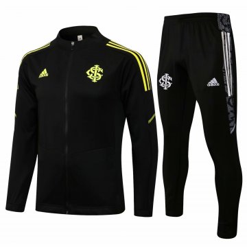 2021-22 S. C. Internacional Black Football Training Suit (Jacket + Pants) Men's
