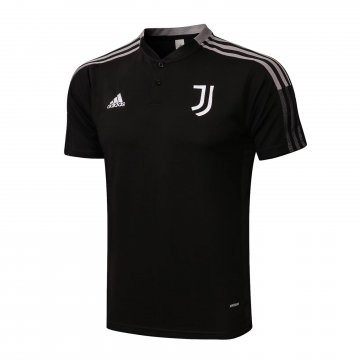 Juventus 2021-22 Black Soccer Polo Jerseys Men's