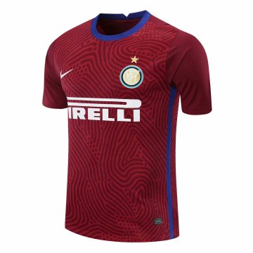 2020-21 Inter Milan Goalkeeper Red Men Football Jersey Shirts