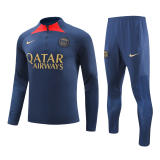 PSG 2023-24 Navy Soccer Sweatshirt + Pants Men's