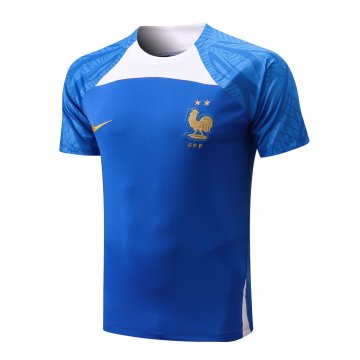 France 2022 Blue Soccer Training Jerseys Men's