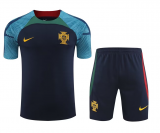 #Pre-Match Portugal 2022-23 Navy Soccer Jerseys + Short Men's